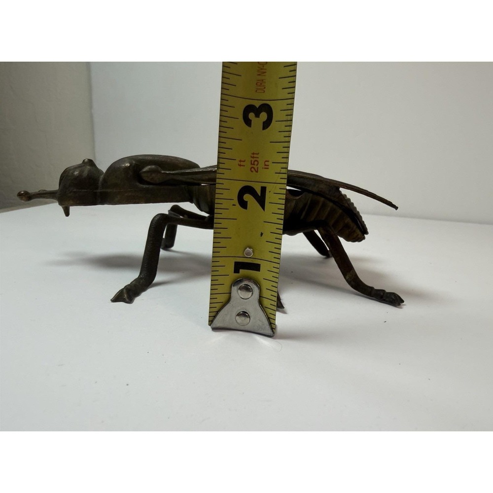 Brass Fly Ashtray Trinket Box Hinged Lid Bug Insect Vintage Metal Home Decor - Picture 9 of 9